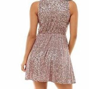 Emerald Sundae Mauve-Pink Sparkle Dress- NWT